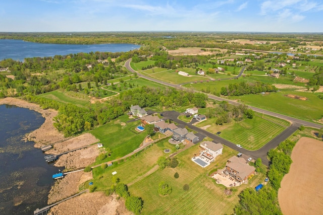 26042 Sunset Dr, Chisago City, MN 55013 - aerial view of property and surrounding area with a large body of water