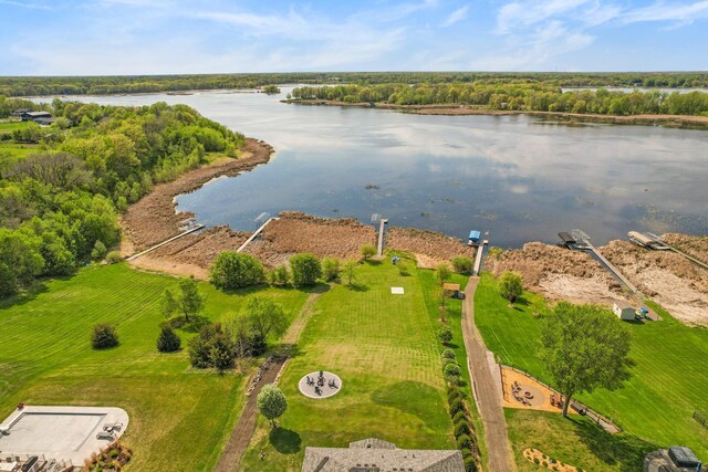 26042 Sunset Dr, Chisago City, MN 55013 - bird's eye view of a large body of water