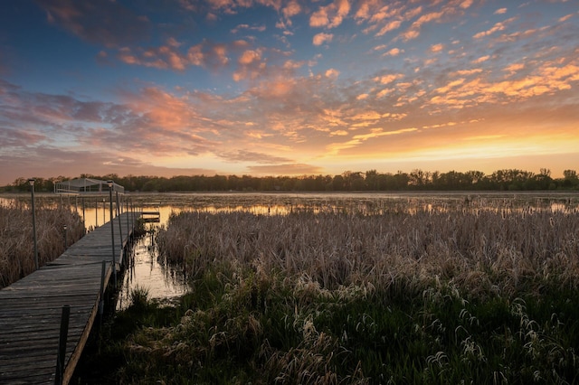 26042 Sunset Dr, Chisago City, MN 55013 - dock area featuring a water view