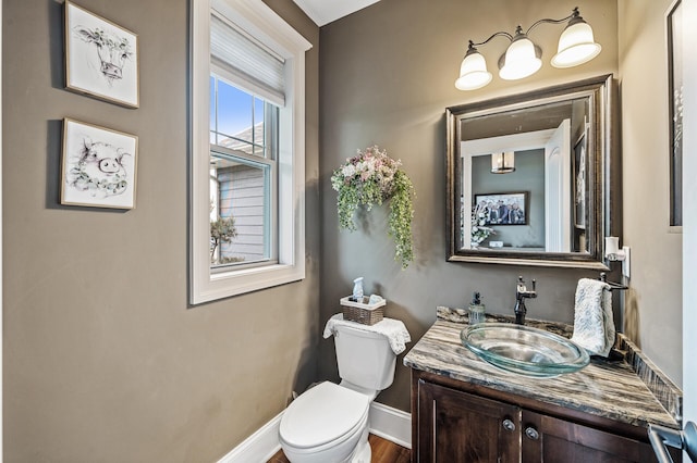 26042 Sunset Dr, Chisago City, MN 55013 - half bath featuring toilet and vanity
