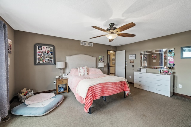 26042 Sunset Dr, Chisago City, MN 55013 - bedroom featuring carpet floors and ceiling fan