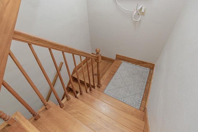 408 Lafayette Ave, Fulda, MN 56131 - stairway featuring wood finished floors