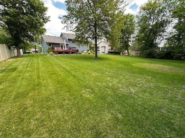 12224 Radisson Rd NE, Blaine, MN 55449 - view of yard with a deck