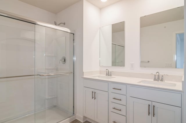23062 Hazel Ln, Rogers, MN 55369 - full bath featuring a stall shower and double vanity