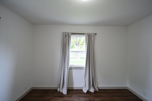 705 1st Ave SE, Pine Island, MN 55963 - empty room with dark wood finished floors and baseboards
