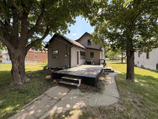 206 Oscar Ave N, Canby, MN 56220 - rear view of property featuring a deck