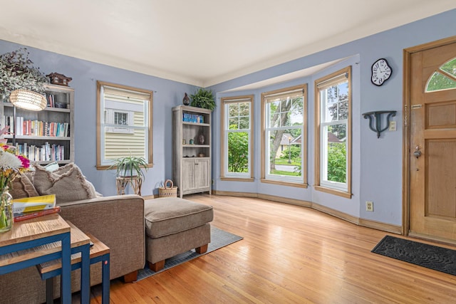 1391 Jefferson Ave, Saint Paul, MN 55105 - living area with light wood-type flooring and baseboards