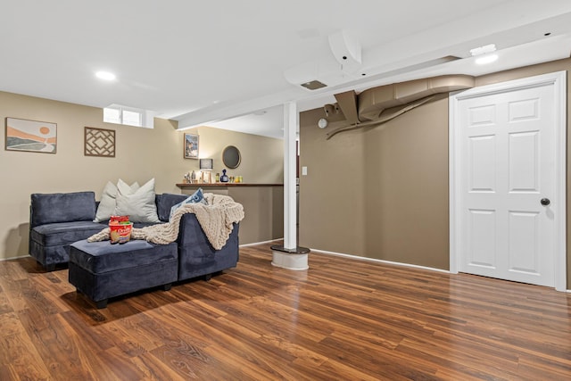 1391 Jefferson Ave, Saint Paul, MN 55105 - living area with wood finished floors and recessed lighting