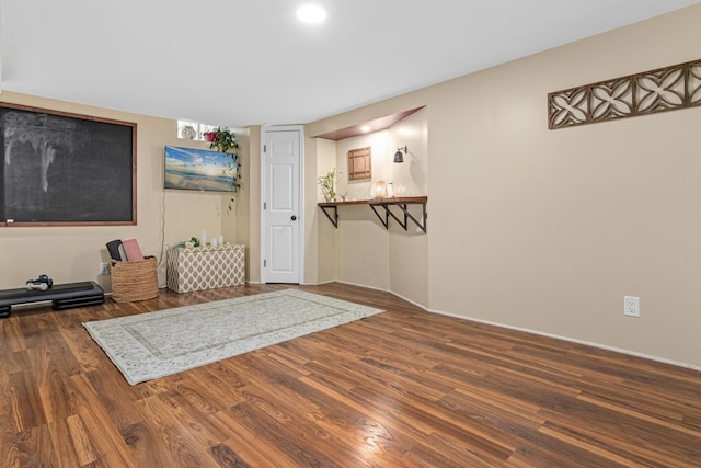 1391 Jefferson Ave, Saint Paul, MN 55105 - living room with wood finished floors, recessed lighting, and baseboards