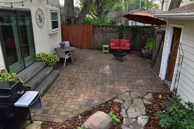 5136 16th Ave S, Minneapolis, MN 55417 - view of patio / terrace with an outdoor hangout area