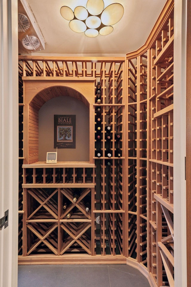 370 Ferndale Rd W, Wayzata, MN 55391 - wine room with tile patterned floors