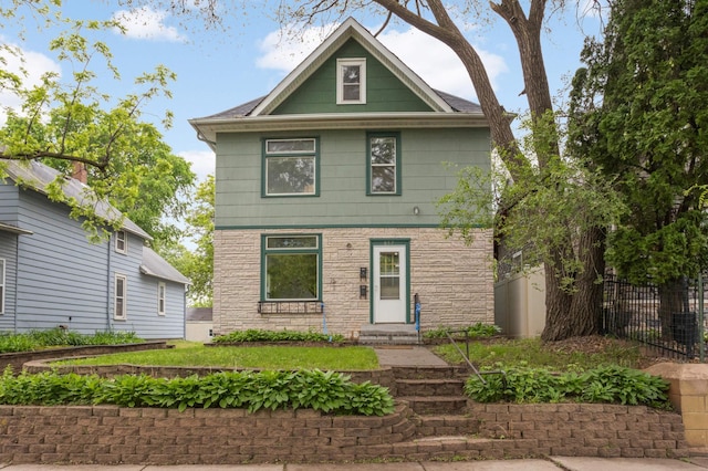857 Oakdale Ave, Saint Paul, MN 55107 - view of front of home with stone siding