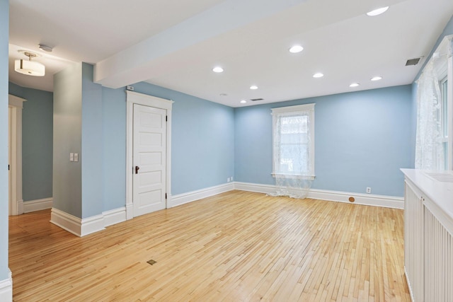1929 Humboldt Ave S, Minneapolis, MN 55403 - empty room with light wood finished floors, baseboards, and recessed lighting