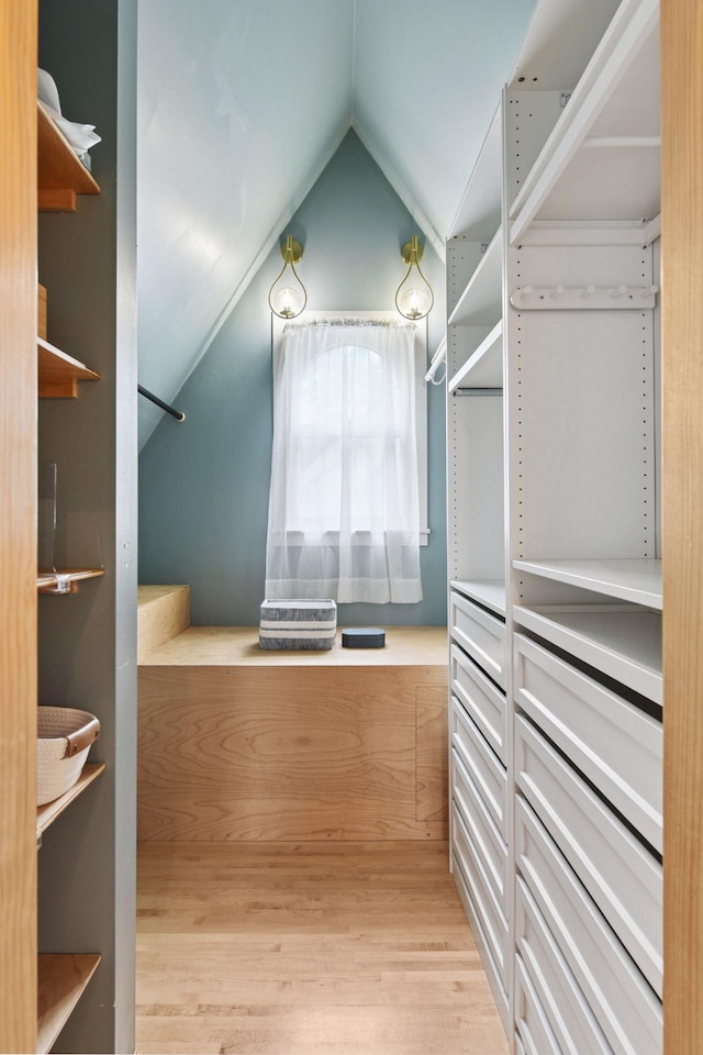 1929 Humboldt Ave S, Minneapolis, MN 55403 - spacious closet with light wood-type flooring and lofted ceiling
