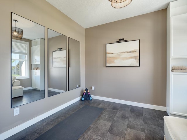 15441 110th Ave N, Dayton, MN 55369 - workout area featuring baseboards and a textured ceiling