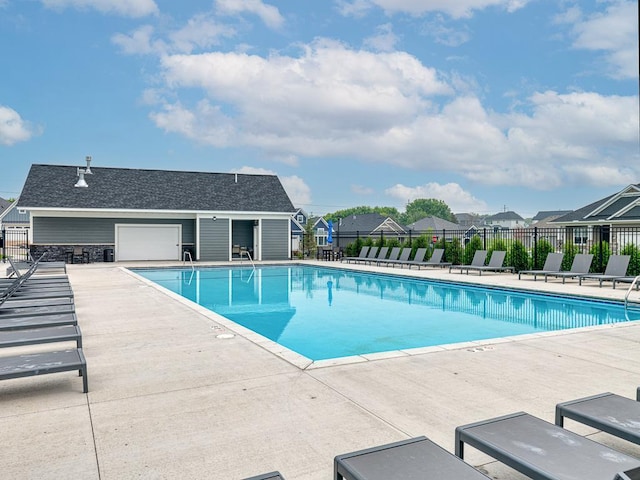 15441 110th Ave N, Dayton, MN 55369 - community pool featuring a patio and a residential view