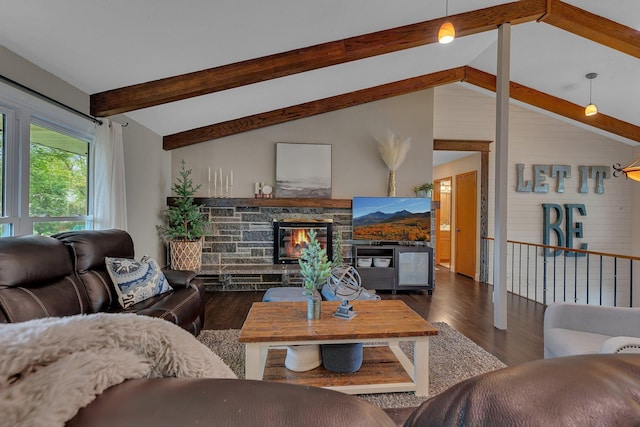 1276 13th Ave N, Saint Cloud, MN 56303 - living room with wood finished floors and a fireplace
