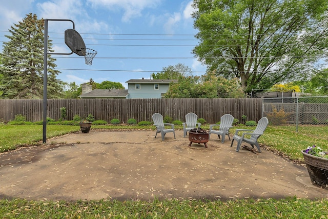 1276 13th Ave N, Saint Cloud, MN 56303 - view of patio / terrace featuring a fire pit