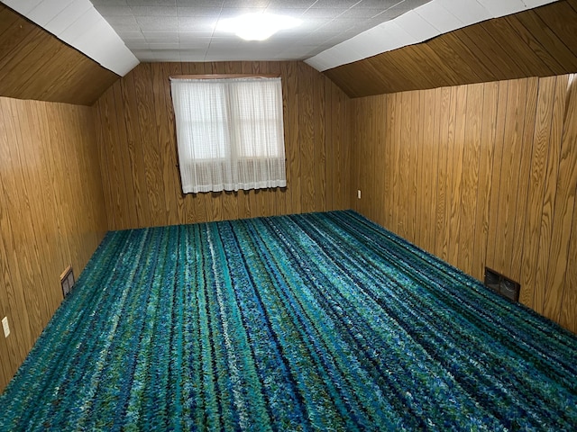 813 11th St N, Benson, MN 56215 - additional living space featuring wooden walls and lofted ceiling