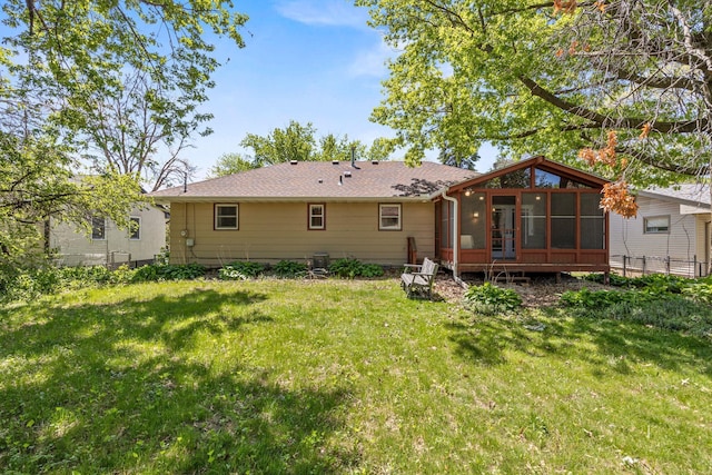 2445 Indian Way N, Saint Paul, MN 55109 - back of house featuring a sunroom