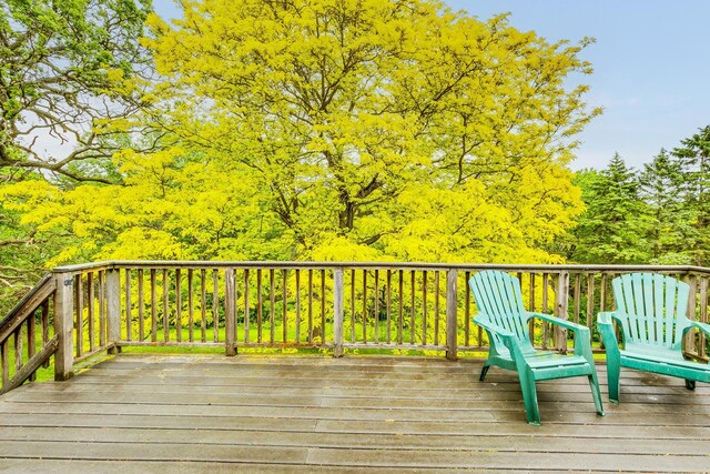 947 Dawn Ave, Shoreview, MN 55126 - view of wooden terrace