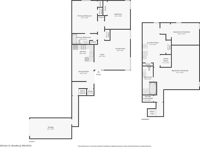 383 Elan Ct, Woodbury, MN 55125 - room layout