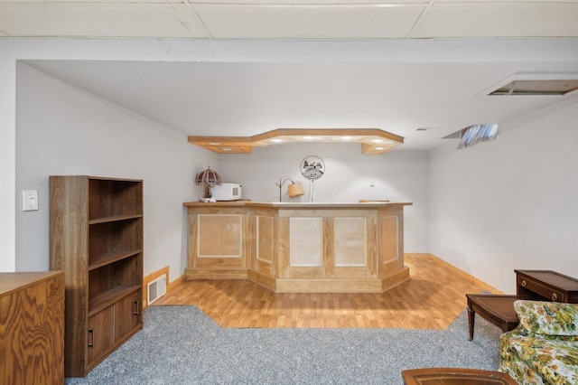 383 Elan Ct, Woodbury, MN 55125 - indoor bar featuring wood finished floors and white microwave