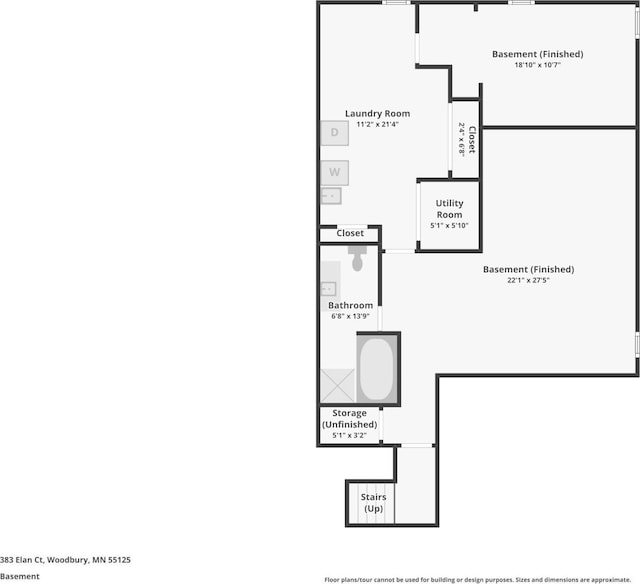 383 Elan Ct, Woodbury, MN 55125 - home floor plan