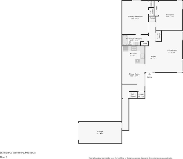 383 Elan Ct, Woodbury, MN 55125 - room layout
