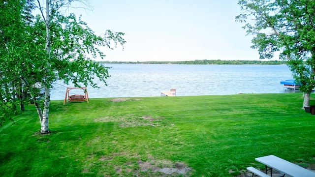 34347 Northview Rd, Everts Twp, MN 56515 - water view featuring a dock
