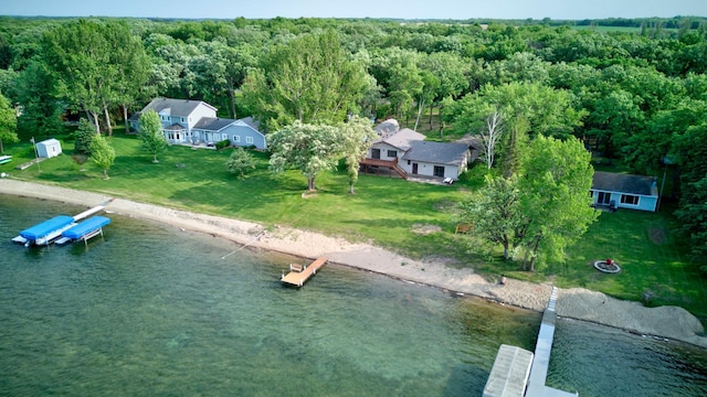 34347 Northview Rd, Everts Twp, MN 56515 - aerial view of property's location with a forest and a nearby body of water