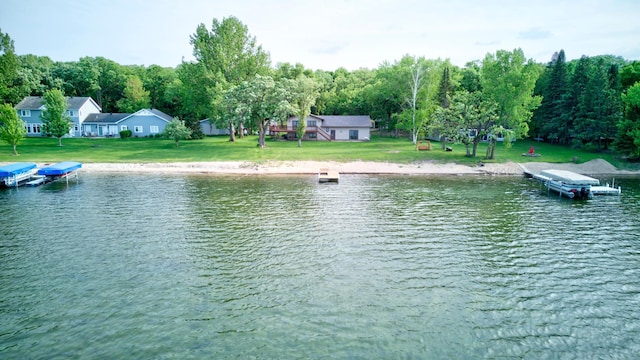 34347 Northview Rd, Everts Twp, MN 56515 - water view featuring a boat dock