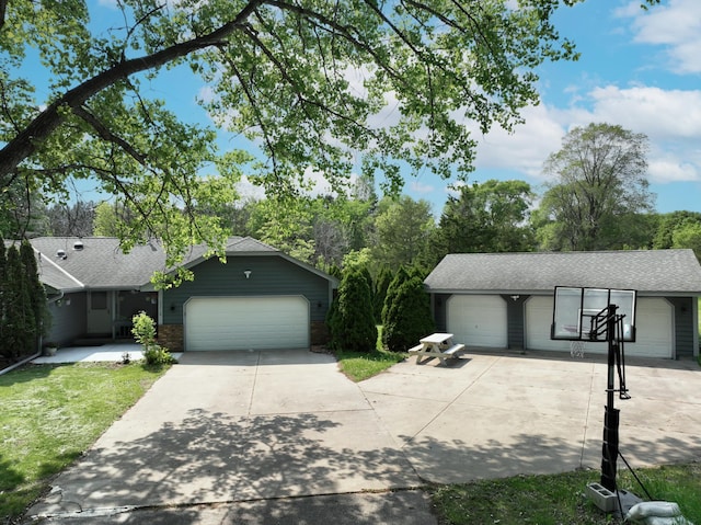 15710 Fox St NW, Andover, MN 55304 - ranch-style home with roof with shingles and driveway