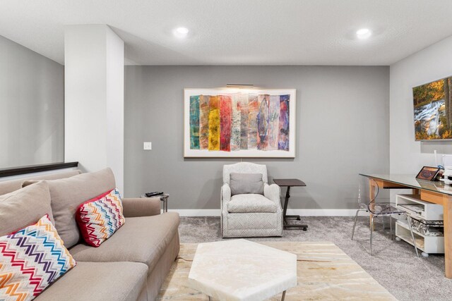 8061 Abercrombie Ln, Woodbury, MN 55129 - carpeted living area with baseboards and recessed lighting