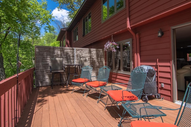 215 Park Dr Unit 4, Balsam Lake, WI 54810 - view of deck