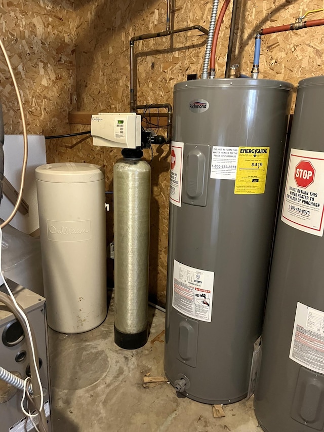 310 8th St, Windom, MN 56101 - utility room with electric water heater and water heater