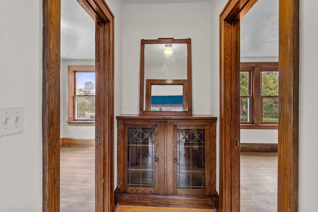 4129 7th St NE, Columbia Heights, MN 55421 - hall with wood finished floors and plenty of natural light