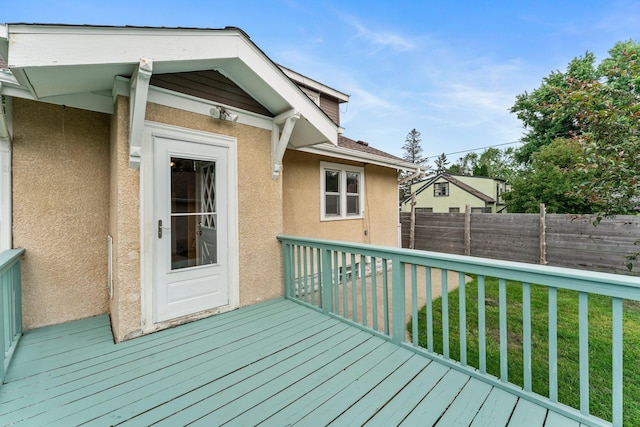 4129 7th St NE, Columbia Heights, MN 55421 - deck with a fenced backyard
