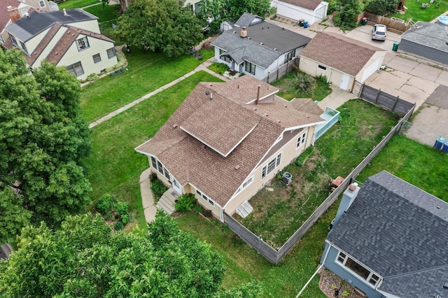 4129 7th St NE, Columbia Heights, MN 55421 - aerial perspective of suburban area