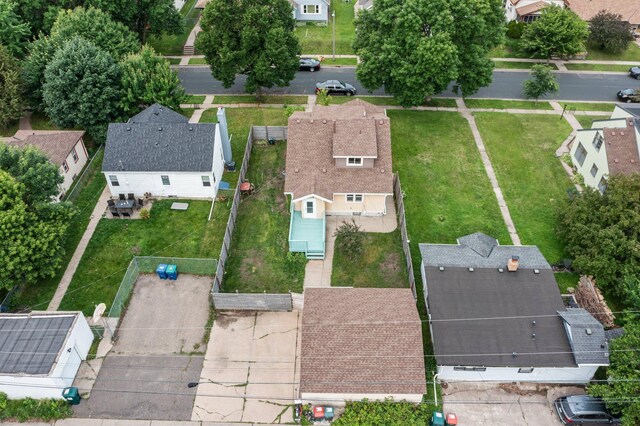 4129 7th St NE, Columbia Heights, MN 55421 - aerial perspective of suburban area