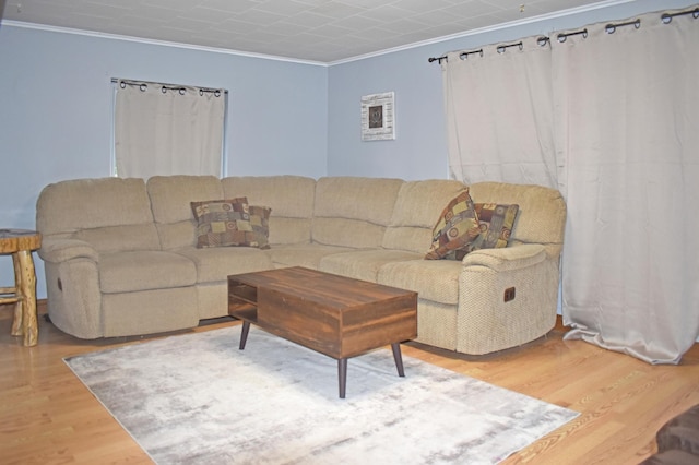 630 Oak St, Crosby, MN 56441 - living area with ornamental molding and wood finished floors