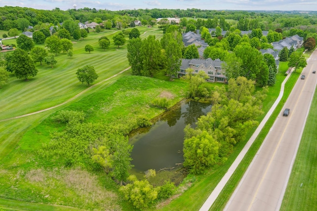 1106 Shumway Ct, Faribault, MN 55021 - aerial perspective of suburban area featuring a large body of water and a golf club