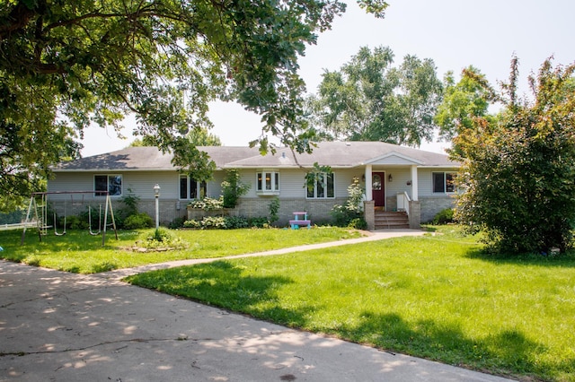 44818 215th Ave, Staples Twp, MN 56479 - ranch-style home with a front yard