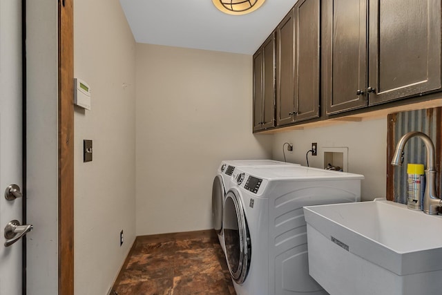 27806 Sundance Ln, Cold Spring, MN 56320 - laundry area featuring cabinet space and washing machine and clothes dryer