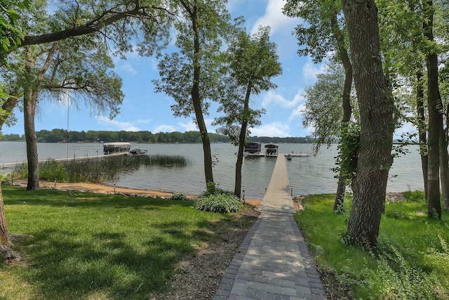27806 Sundance Ln, Cold Spring, MN 56320 - dock featuring a water view