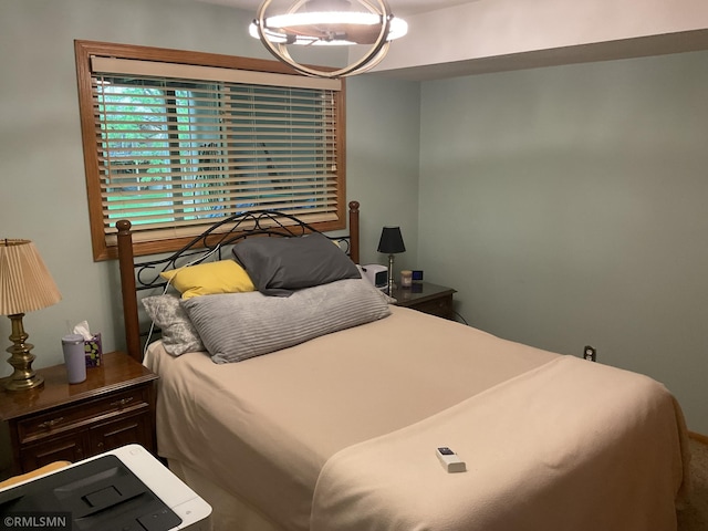 6800 Buckingham Ct, Woodbury, MN 55125 - bedroom featuring a chandelier