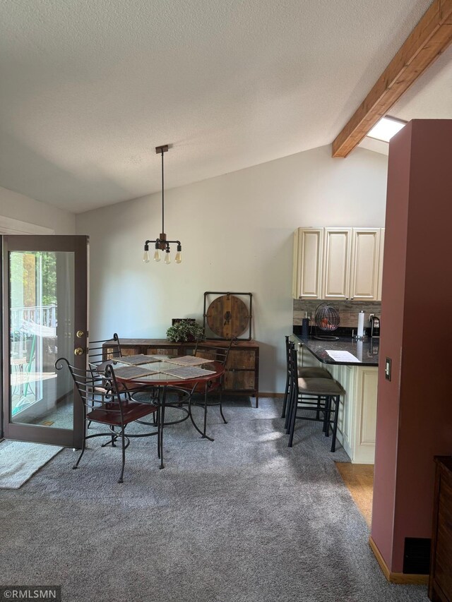 6800 Buckingham Ct, Woodbury, MN 55125 - dining area featuring carpet flooring and a chandelier