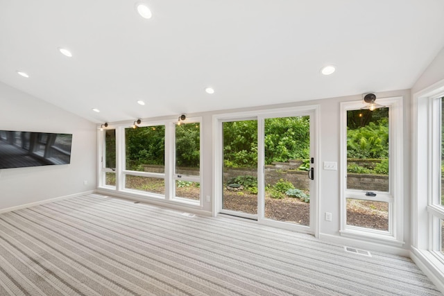 200 Marie Ave W, West Saint Paul, MN 55118 - unfurnished sunroom featuring lofted ceiling and plenty of natural light