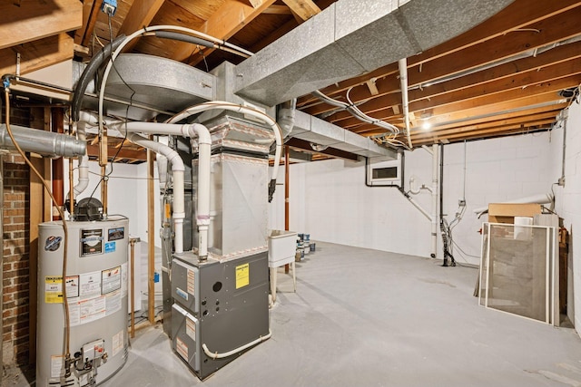 200 Marie Ave W, West Saint Paul, MN 55118 - unfinished below grade area with water heater and heating unit
