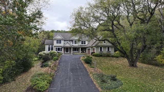 6539 Orchard Ridge Trl, Woodbury, MN 55129 - view of front of home with asphalt driveway and a porch